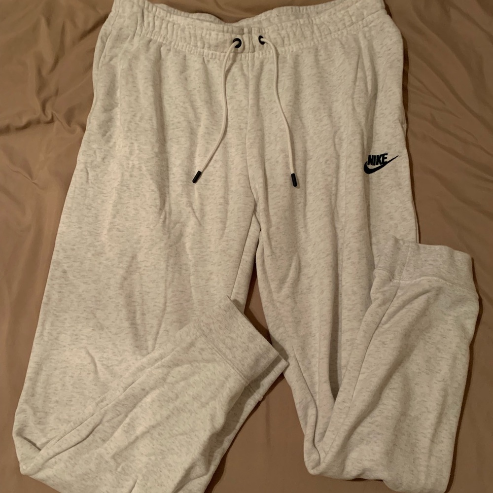 White Nike sweatpants